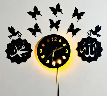 Elegant Allah Muhammad design with light