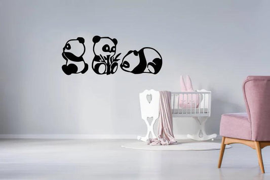 beautiful panda desingn for wall
