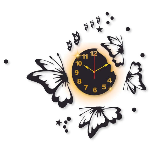 butterfly design Analogue wall clock