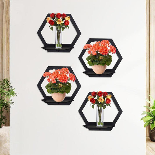 hexa shaped shelves