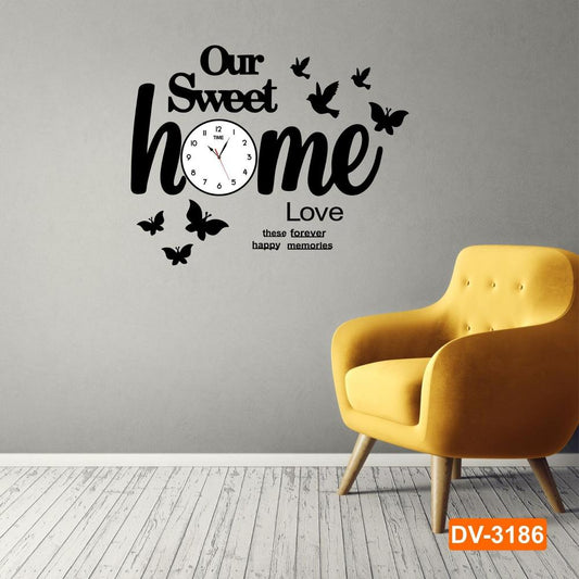 3d wooden wall clock