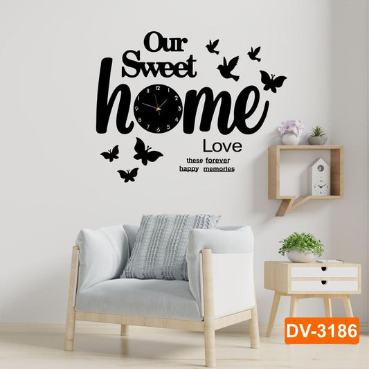 3d wooden wall clock