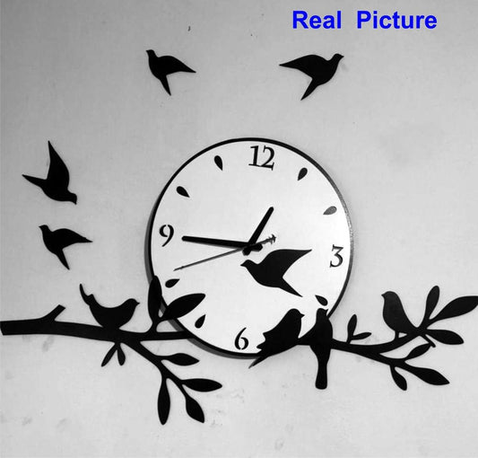 BIRD & TREE design analogue wall clock