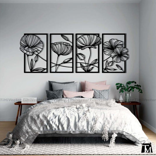 flower design wall sticker