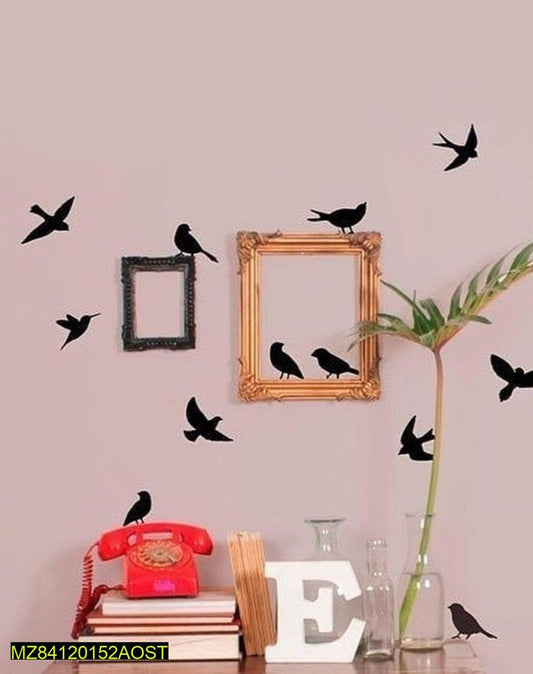 9 PCS Bird vinyl wall decor sticker